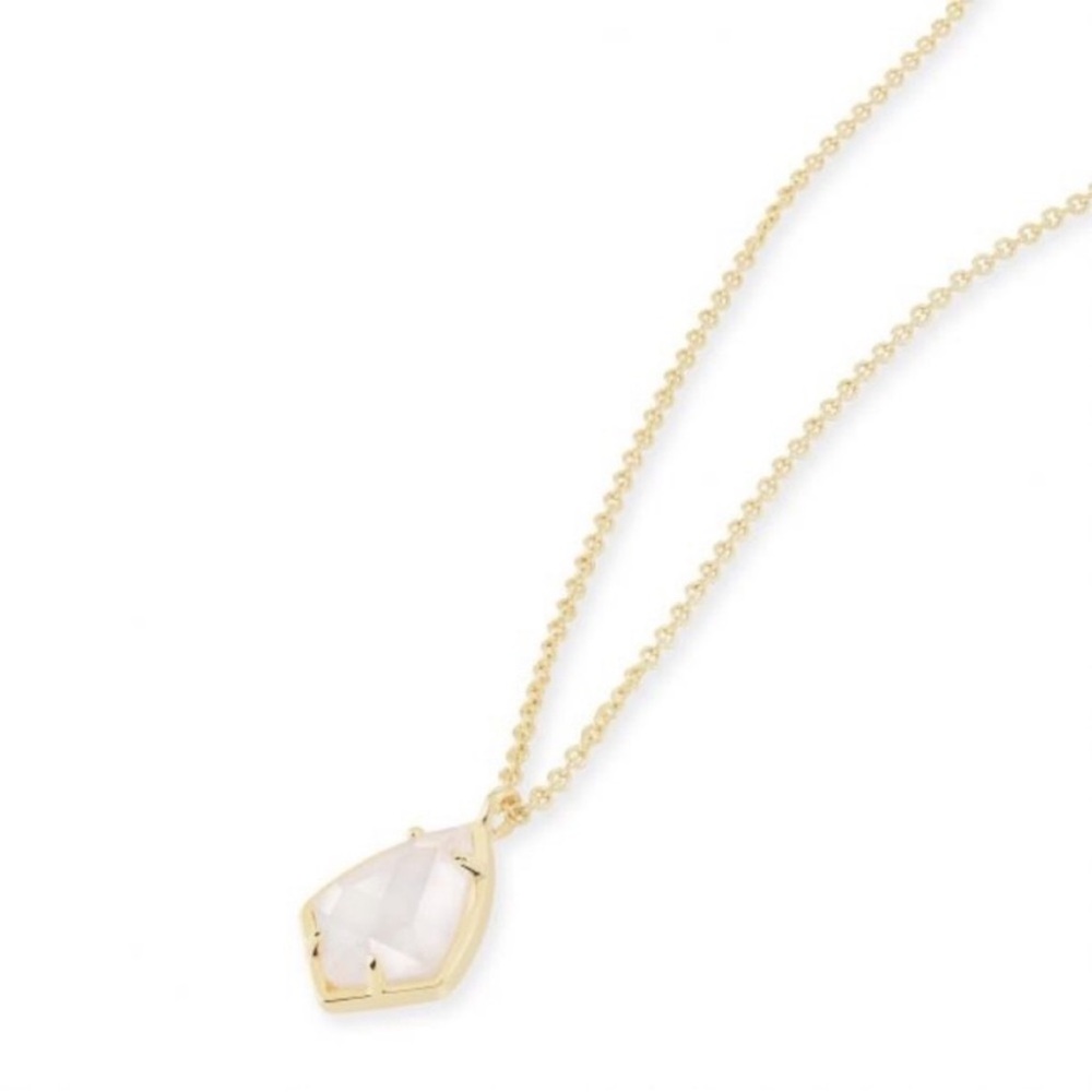 NWT KENDRA SCOTT Gold Plated/Slate Cats Eye Pendant Necklace